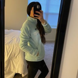 Women Patagonia Half Snap Pullover Fleece Small Blue